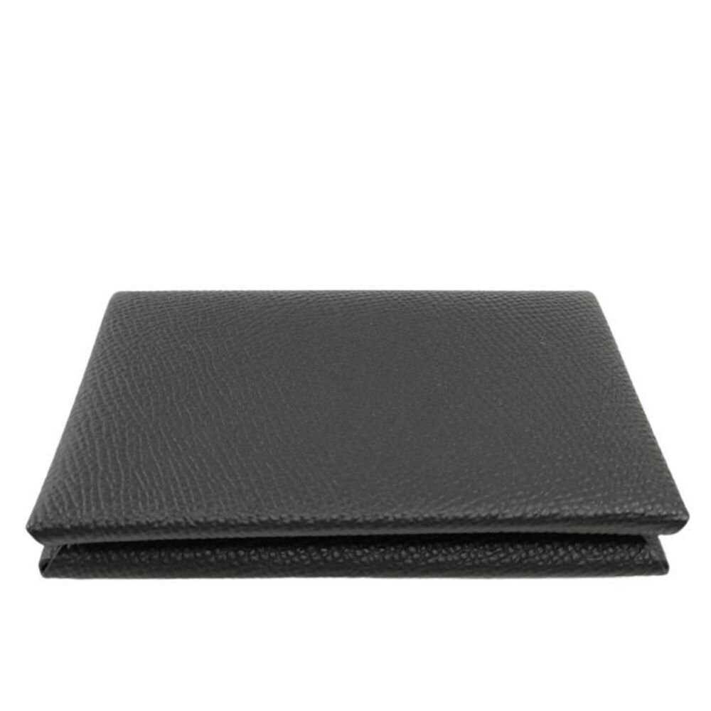 HERMES Calvi Business Card Holder, Black Veau Epsom Leather, Men's and Women'... - Picture 2 of 8
